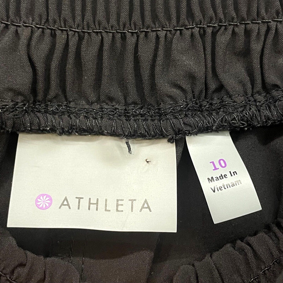 Athleta Pants Womens 10 Black Aliso Soft Jogger Travel Athleisure Workout Gym - Picture 3 of 12